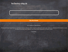 Tablet Screenshot of berlinstory-shop.de